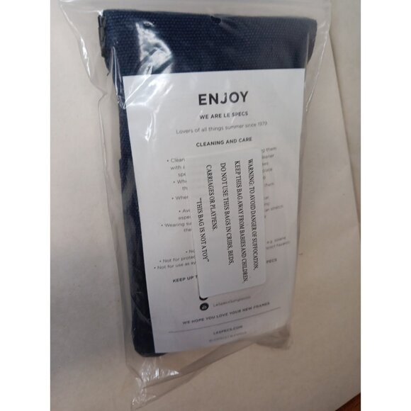 Authentic Le Specs Sunglasses AIR HEART Black Gold Khaki Mono New With Case - Picture 13 of 13